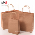 Coffee shop hot sale kraft paper tote bag